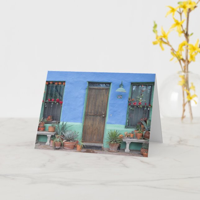 Blauer Südwesten Zuhause Karte (Gelbe Blume)