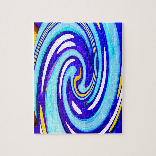 Blauer Swirl (Vertikal)