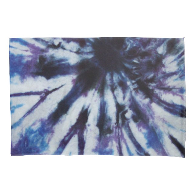 Blauer Swirl Kissenbezug (Vorderseite)