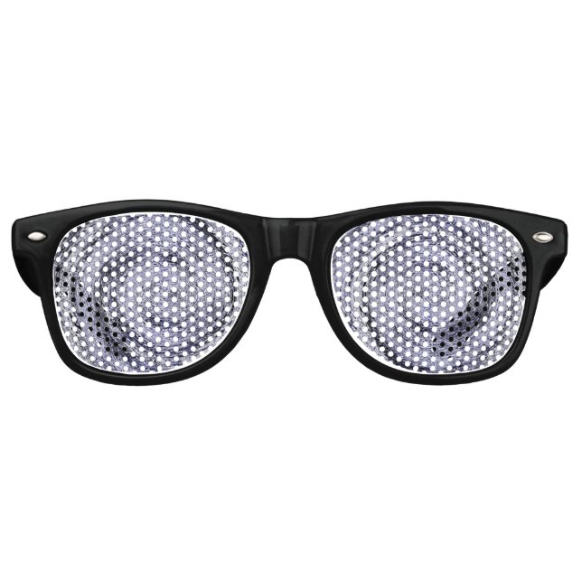 Blauer Swirl Partybrille (Vorderseite)