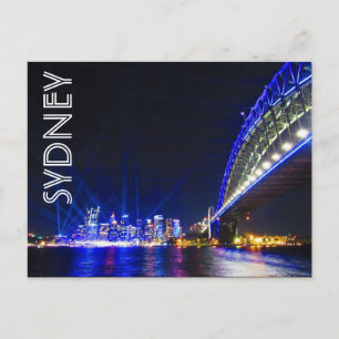 blauer Sydney Postkarte