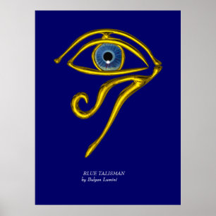 BLAUER TALISMAN / GOLDENES HORUSAUGE POSTER
