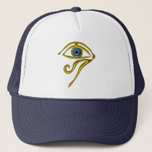 BLAUER TALISMAN / GOLDENES HORUSAUGE TRUCKERKAPPE