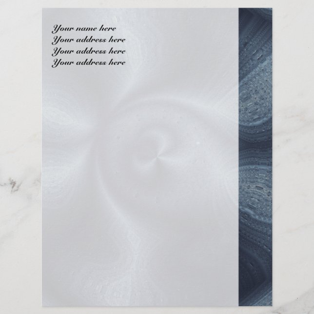 Blauer Tanz Briefbogen (Vorderseite)