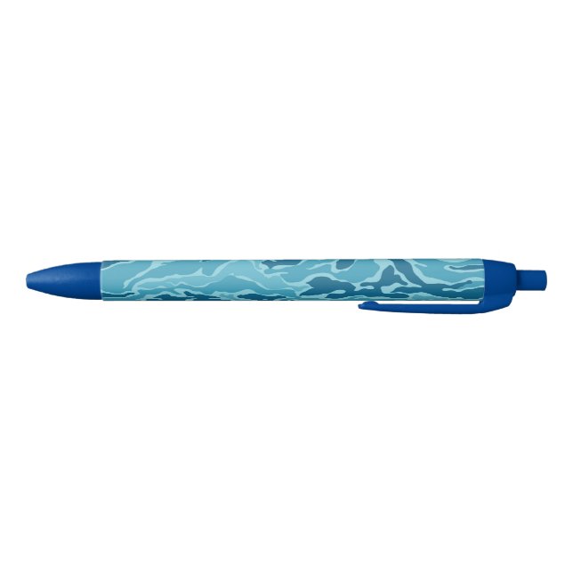 Blauer Tarnungs-Muster-Stift Kugelschreiber (Unterseite)