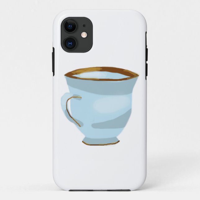 Blauer Teacup iPhone 5 Kasten Case-Mate iPhone Hülle (Rückseite)