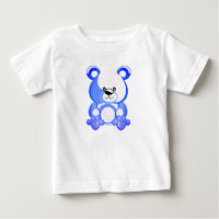 Blauer Teddybär, Plüschspielzeug, zeichnend