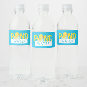 Blauer Teich Wasser Wasserfarbe Gummi Dusche