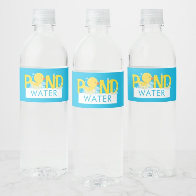Blauer Teich Wasser Wasserfarbe Gummi Dusche (Flaschen)