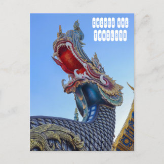 Blauer Tempel in Chiang Rai Thailand Postkarte