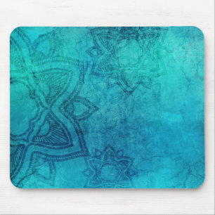 Blauer Texturlotus Mousepad
