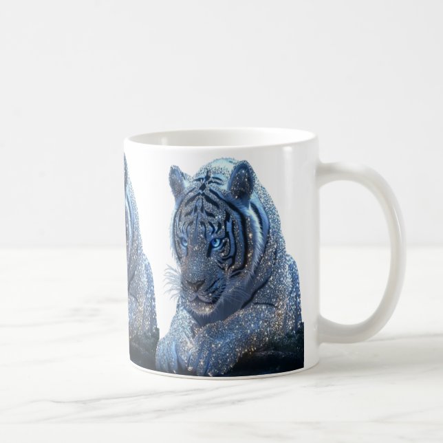 blauer Tiger Becher Kaffeetasse (Rechts)