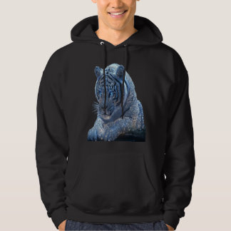 blauer Tiger Tier Hoodie