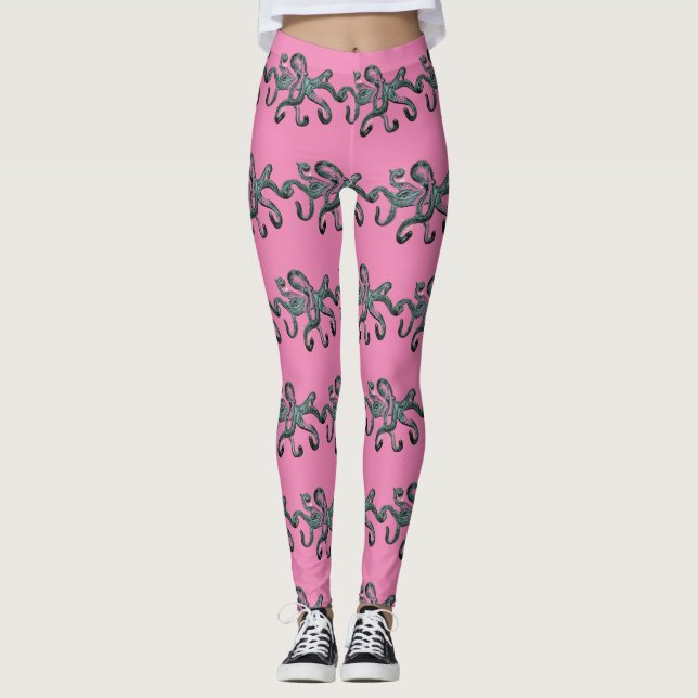 Blauer Tintenfisch Thunder_Cove-Leggings Leggings (Vorderseite)