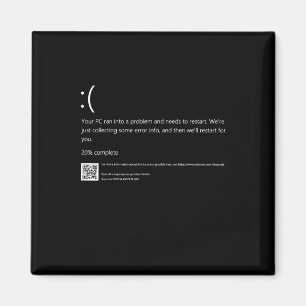 Blauer Todesschirm Es Geek Halloween-Party Diy C Magnet
