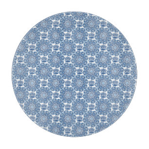 Blauer Ton Schneidebrett