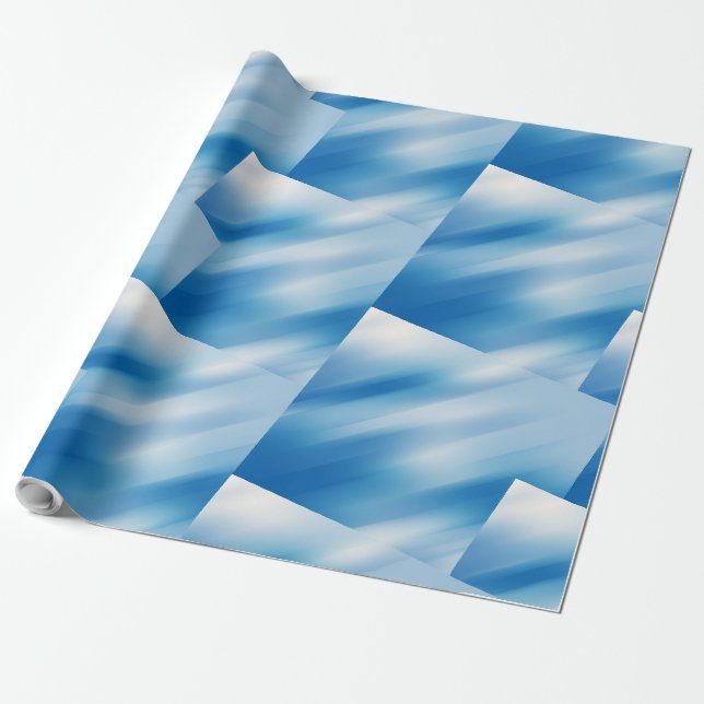 Blauer Topas Geschenkpapier (Ungerollt)