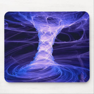 Blauer Tornado-Raum Mousepad