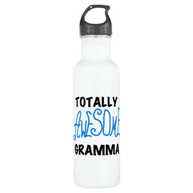 Blauer Total Phantastischer Gramma Trinkflasche (Vorderseite)