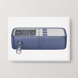 Blauer tragbarer Alkoholtester für Alkoholtests Button