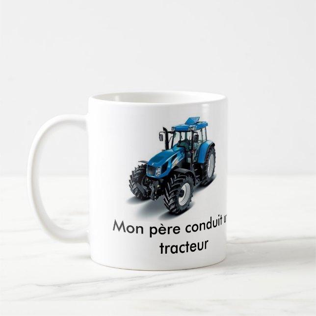Blauer Traktor, Blauer Traktor, Mon père Kanal un  Kaffeetasse (Links)