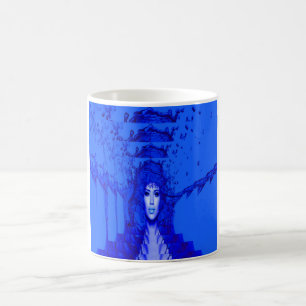 Blauer Trance Kaffeetasse