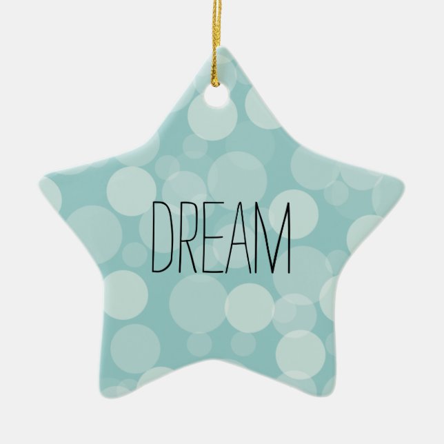 Blauer Traum Keramik Ornament (Vorne)