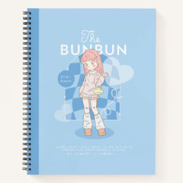 Blauer Traum Rosa Notizbuch