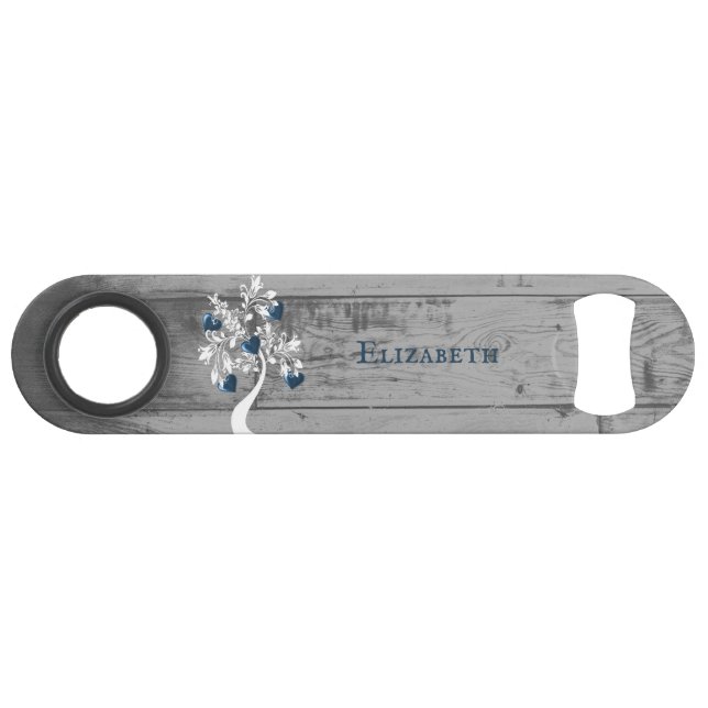 Blauer Tree des Personalisierten Flaschenöffners d Speed Flaschenöffner (Vorderseite (Horizontal))