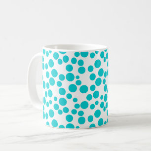 Blauer Tupfen Kaffeetasse