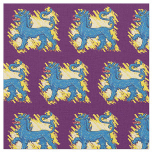 Blauer Tyger Stoff