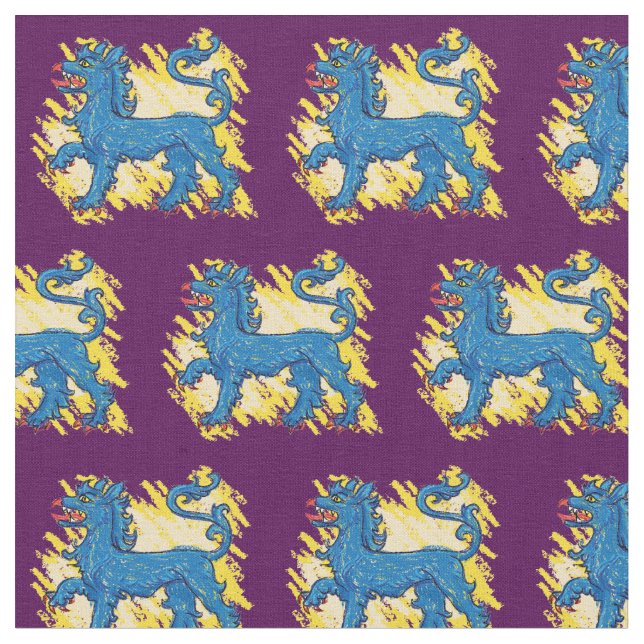 Blauer Tyger Stoff (Nahaufnahme)