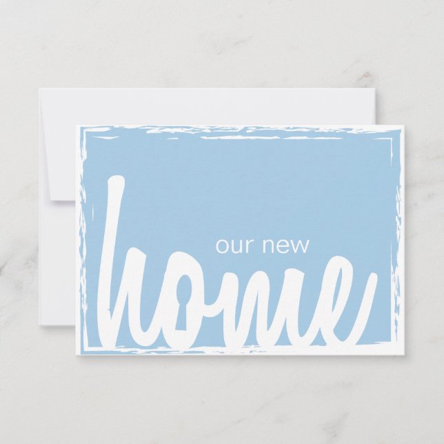 Blauer u. weißer einladung (Vorderseite)