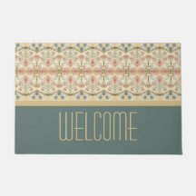 Blauer und Beige Dekorator - Empfang