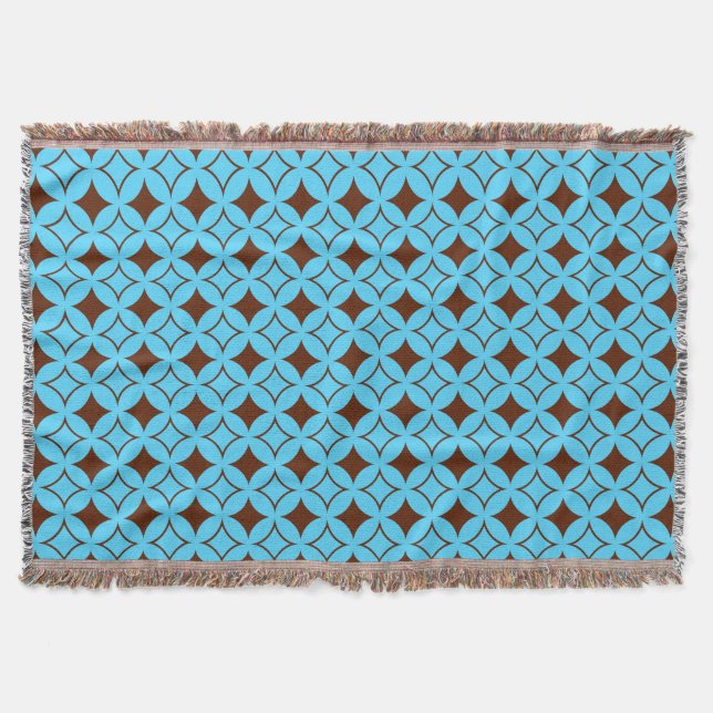 Blauer und brauner Shippo Decke (Vorderseite)