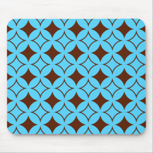 Blauer und brauner Shippo Mousepad