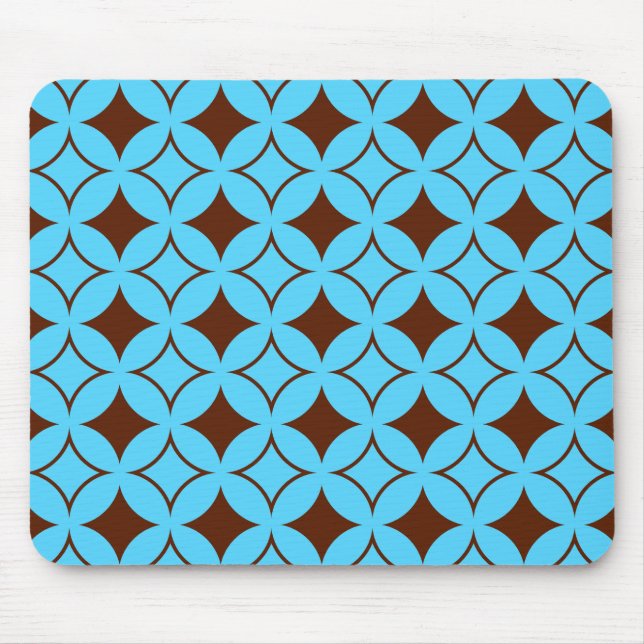 Blauer und brauner Shippo Mousepad (Vorne)