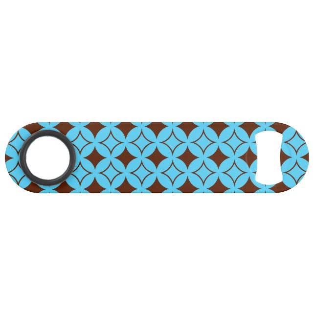 Blauer und brauner Shippo Speed Flaschenöffner (Vorderseite (Horizontal))