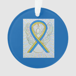 Blauer und gelber Angel-Angel-Ornamente Ornament