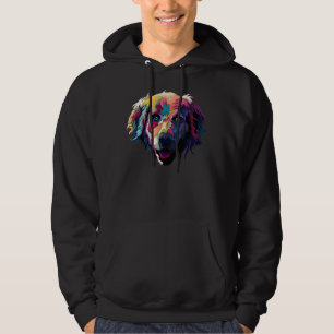 Blauer und gelber Augen Labrador Hund Hoodie
