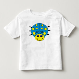Blauer und gelber Marienkäfer scherzt T - Shirt