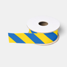 Blauer und gelber Streifen / Farbstreifen Ripsband