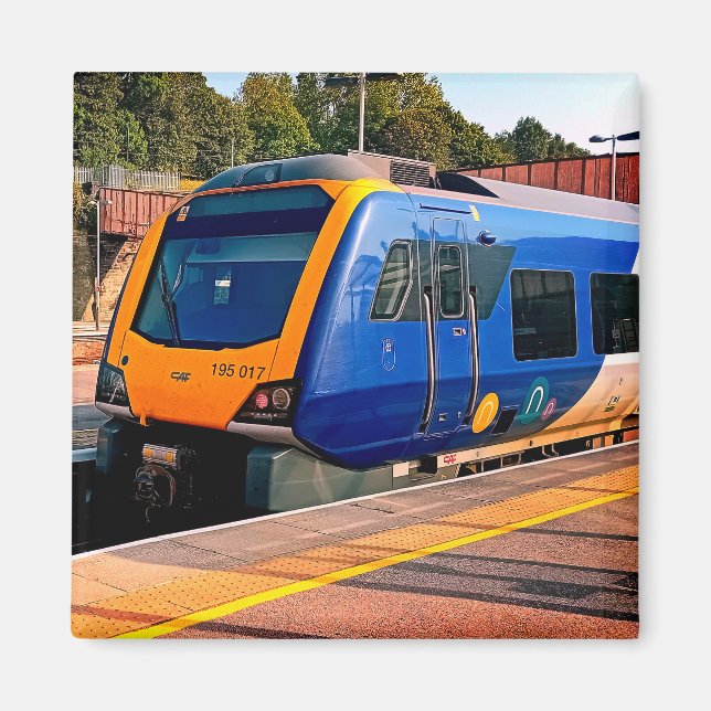 Blauer und gelber Zug , Sheffield Magnet (Vorne)