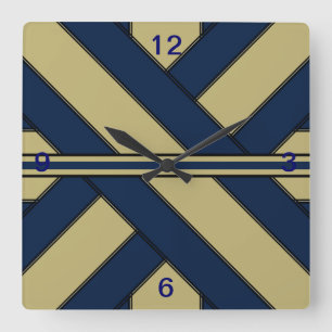 Blauer und Gold Uhr