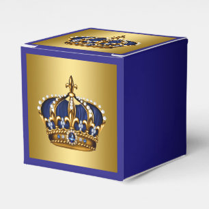 Blauer und goldener Prinz Geschenkschachtel