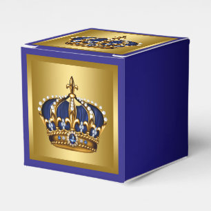 Blauer und goldener Prinz Geschenkschachtel