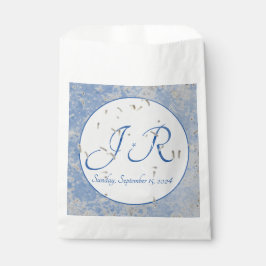 Blauer und grauer Marmor-Gastgeschenk Hochzeit Geschenktütchen