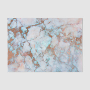 Blauer und grauer Marmorstein und brauner Glitzer Seidenpapier