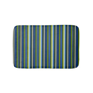 Blauer und grüner Bathmat Badematte