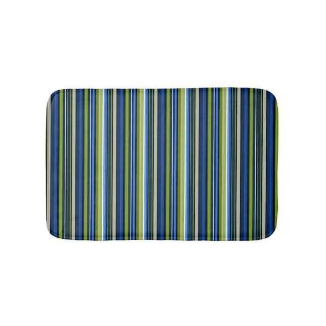 Blauer und grüner Bathmat Badematte (Vorderseite)